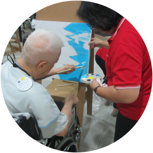 Lives We Have Touched - Art jamming sessions with the aged residents of Bethany home